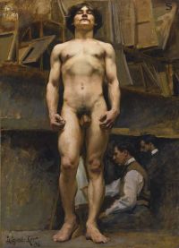 Leyendecker Joseph Christian Academic Nude In The Academie Julian 1896