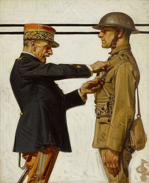 Leyendecker Joseph Christian Croix De Guerre Ca. 1918 canvas print