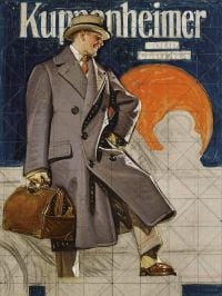 Leyendecker Joseph Christian Study For Man In Overcoat Ca. 1925년