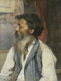 Lhermitte Leon Portrait Of A Man Ca. 1881 canvas print