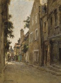 Lhermitte Leon Une Rue Bourges 1916 17 1 canvas print