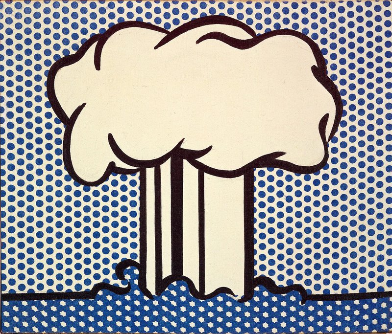 Tableaux sur toile, reproduction de Lichtenstein Atomic Landscape