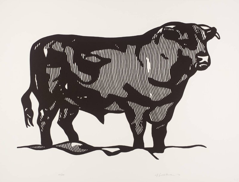 Tableaux sur toile, reproduction de Lichtenstein Bull 1