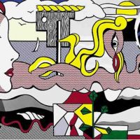 Lichtenstein Figures In Landscape