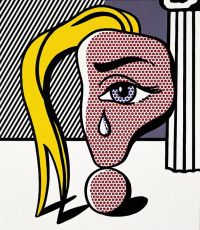 Lichtenstein Girl With Tears 3 canvas print
