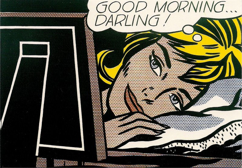 Tableaux sur toile, reproduction de Lichtenstein Good Morning Darling