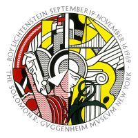 Lichtenstein Gugenheim Museum Leinwanddruck