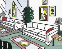 Intérieur Lichtenstein avec mur en miroir