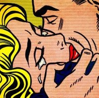 Lichtenstein Kiss Iv canvas print