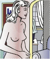 Lichtenstein nue dans l'appartement