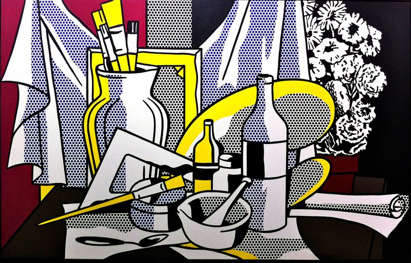 Tableaux sur toile, reproduction de Lichtenstein Still Life With Palette