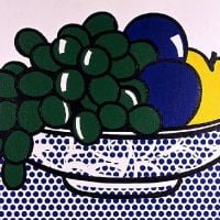 Lichtenstein bodegón con ciruelas 1972