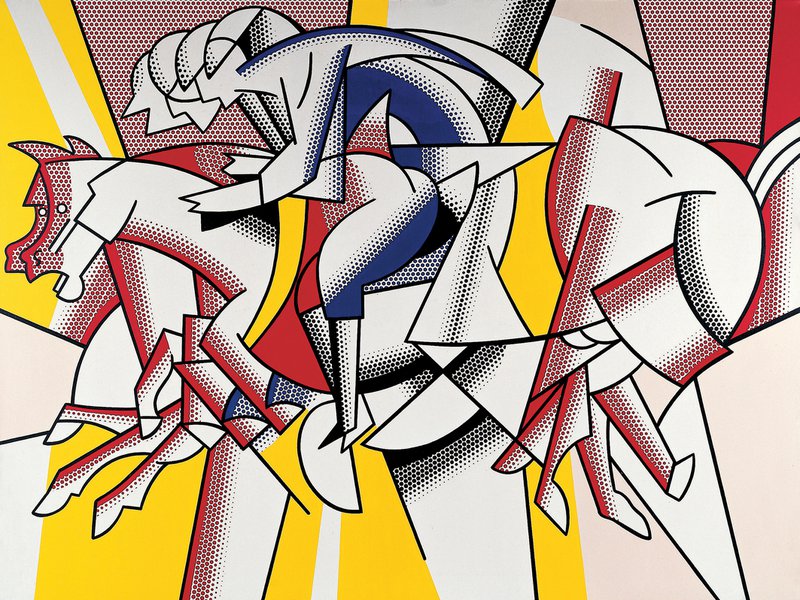 Tableaux sur toile, reproduction de Lichtenstein The Red Horseman