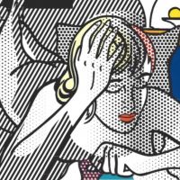 Lichtenstein pensando desnudo