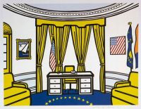 Lictenstein The Oval Office canvas print