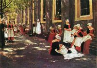 Liebermann Max Der Hof Des Waisenhauses In Amsterdam 1881 82 canvas print