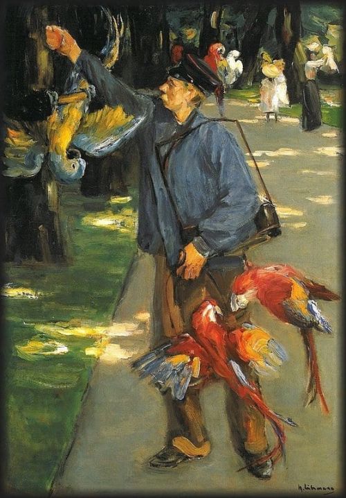 Liebermann Max The Parrot Man 1 canvas print
