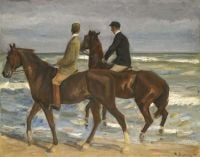 Liebermann Max Two Riders On The Beach To The Left