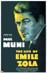 Vita Emile Zola 1937 Movie Poster stampa su tela