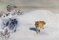 Liljefors Bruno Fuchs im Schnee