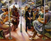 Lily Furedi Subway 1934 canvas print