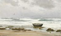 Locher Carl Overcast Day At The Sea canvas print