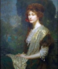 Loeb Louis Portrait Of Russian Princess Zonma 1907 canvas print