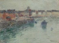 Loiseau Gustave L Avant Port De Dieppe Ca. 1929