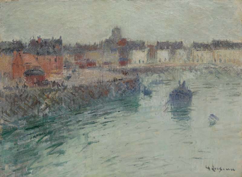 Loiseau Gustave L Avant Port De Dieppe Ca. 1929 canvas print