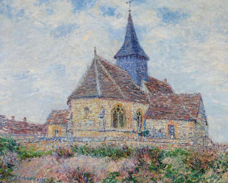 Loiseau Gustave L Eglise De Porte Joie Dans L Eure 1901 canvas print