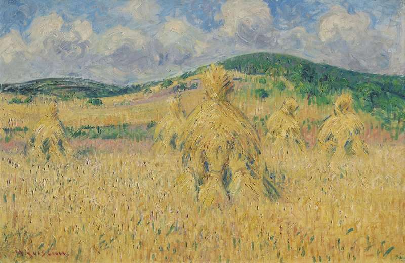 Loiseau Gustave La Moisson Environs De Louviers Eure 1929 canvas print
