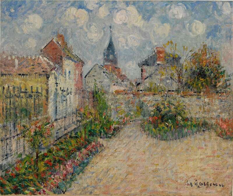 Loiseau Gustave Le Jardin Du Presbytere Au Vaudreuil 1924 canvas print