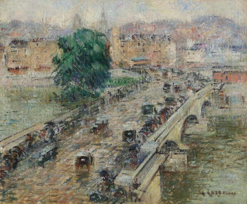 Loiseau Gustave Le Pont Corneille Rouen 1927 canvas print
