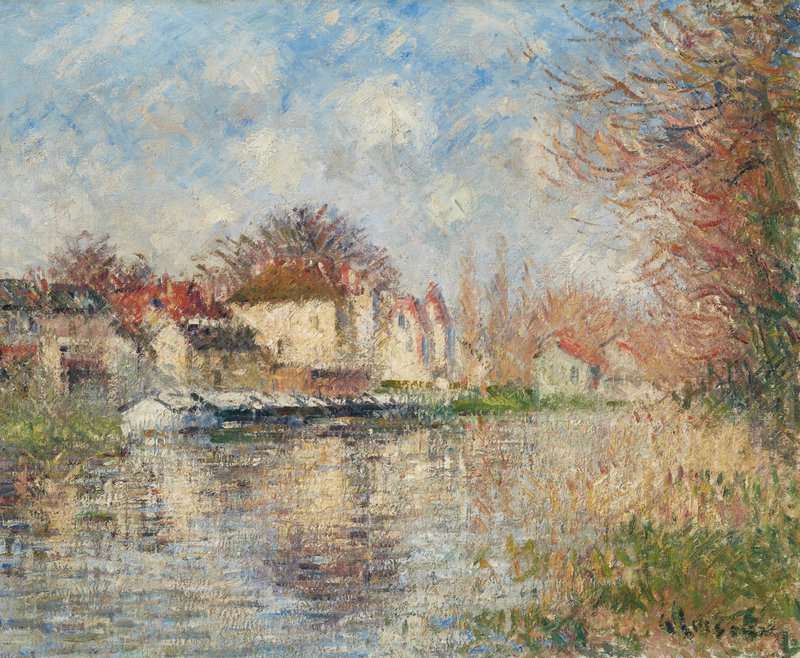 Loiseau Gustave Le Village Au Bord De L Eau St. Cyr Du Vaudreuil canvas print