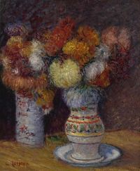 Loiseau Gustave لا تزال تعيش مع الزهور
