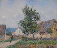 Loiseau Gustave Kleine Farm in Vaudreuil Grey Weather Ca. 1902