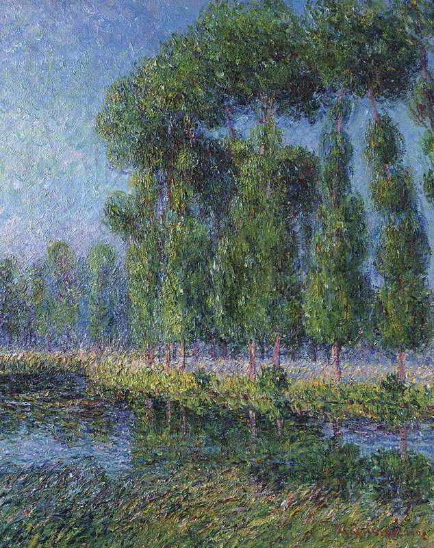 Loiseau Gustave Peupliers Au Bord De L Eure 1902 canvas print