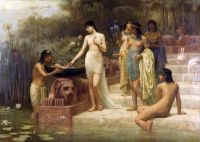 Long Edwin Pharaoh S Daughter   The Finding Of Moses 1886 canvas print