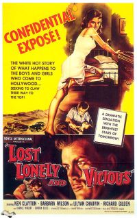 Impresión de lienzo Lost Lonely And Vicious 1958 Movie Poster