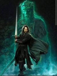 Lotr Aragorn and The Dead King Canvas Art Paint