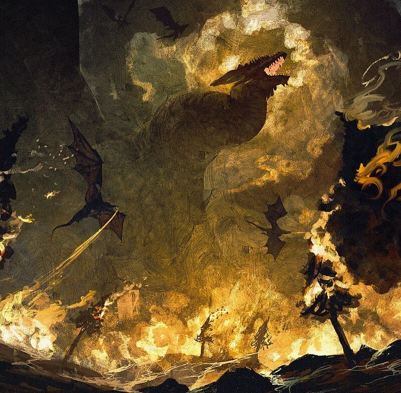Lotr Dragons Of Middle-earth - 3 canvas print