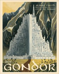 Lotr Minas Tirith - City Of Kings canvas print