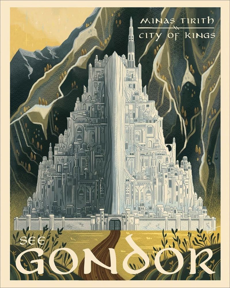 Lotr Minas Tirith - City Of Kings canvas print