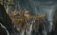 LOTR Rivendell From A Distance canvas print