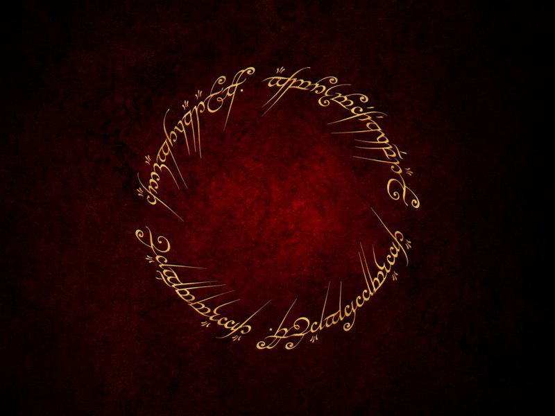 Lotr The One Ring Inscriptions canvas print