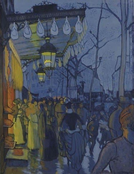 Tableaux sur toile, reproduction de Louis Anquetin Avenue De Clichy 1887