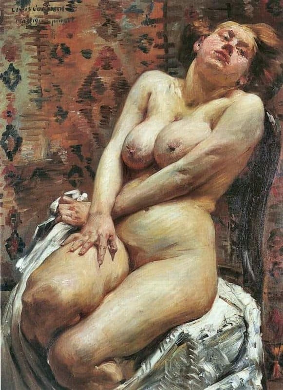 Lovis Corinth Nana Weiblicher Akt 1911 canvas print