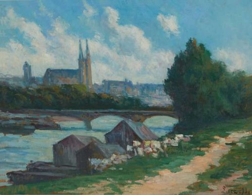 Luce Maximilien Angers Les Bords De La Loire 1910 canvas print