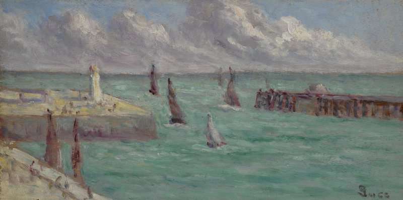 Luce Maximilien Honfleur Le Phare Et La Jetee Ca. 1935 canvas print