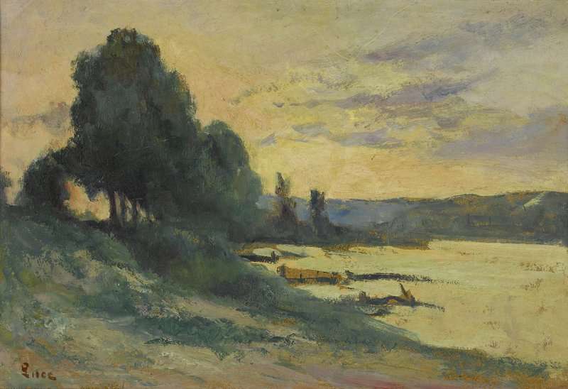 Luce Maximilien La Seine Aux Environs De Rolleboise Ca. 1935 canvas print